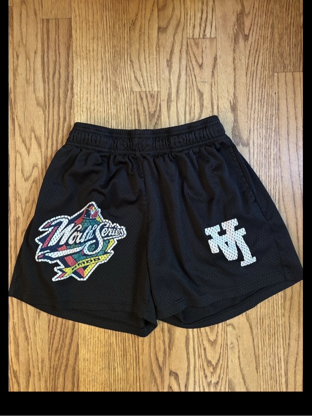HMDD Happy Memories Don’t Die LA World Series Mesh Shorts Black - Size S